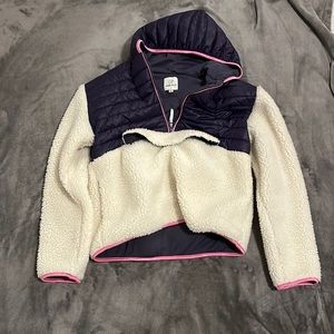 Ivory Ella jacket quarter zip size small